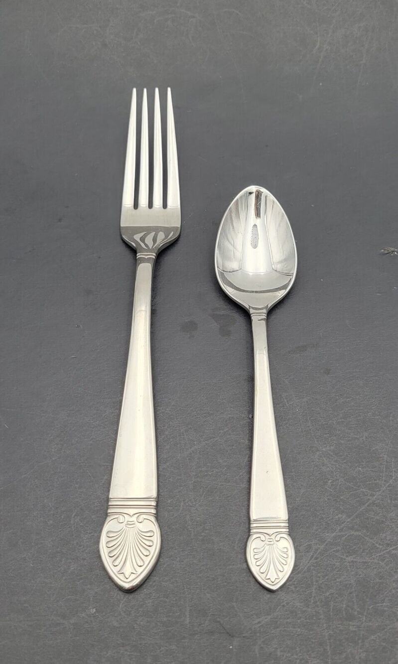 Vintage Lenox Hannah Forks & Tea Spoon Silverware Stainless From 1999